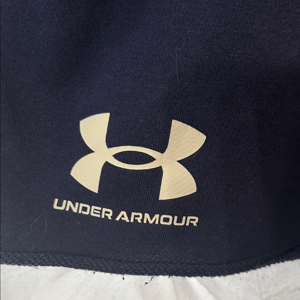 Under Armour Navy Blue Athletic Shorts- Size Medium - Picture 6 of 8